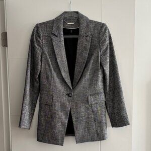 WHBM Gray Tweed Blazer Sz 4